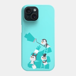 Penguin painting services Phone Case