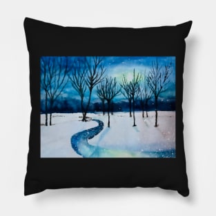 Winter Night No. 2 Pillow