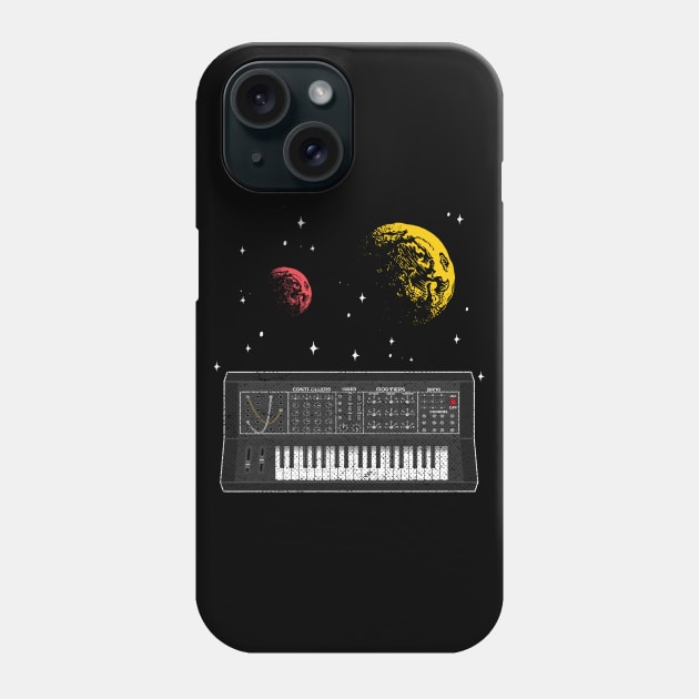 Synthesizer Space Synths Analog Modular Retro Gift Phone Case by Kuehni