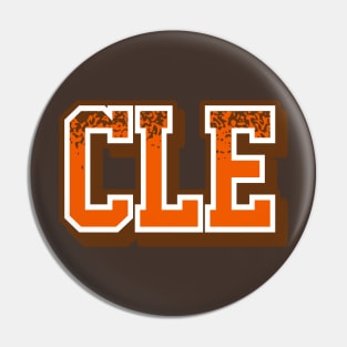 Cleveland Football Retro Sports Letters Pin