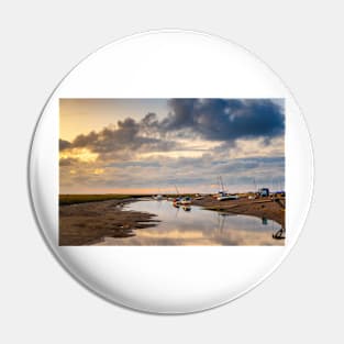 Evening Light over the River Glaven at Blakeney, Norfolk Pin