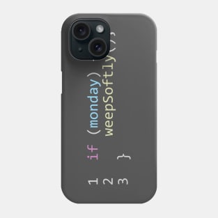 Monday Algorithm Phone Case