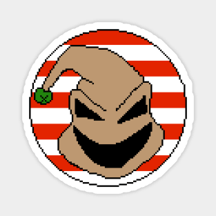 Pixelated Christmas Oogie Boogie Jingle Bells Magnet