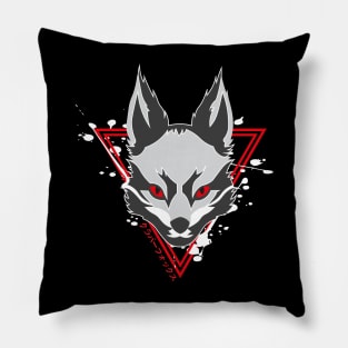 Japanese Fox Art Pillow