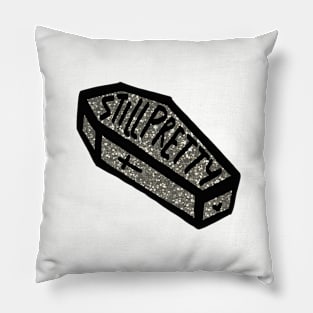 Still Pretty Coffin Buffy Silver Pillow