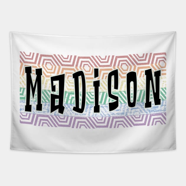 LGBTQ PATTERN AMERICA MADISON Tapestry by Zodiac BeMac
