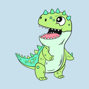 Dinosaurs for Kids, Happy Dino Character! T-Shirt