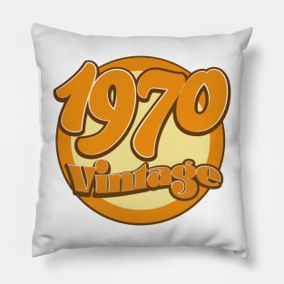 1970 vintage logo Pillow