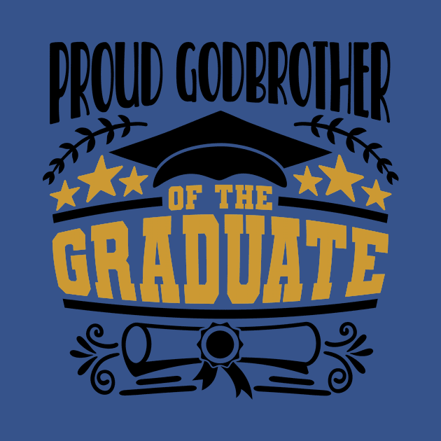 Proud Godbrother Of The Graduate Graduation Gift by PurefireDesigns