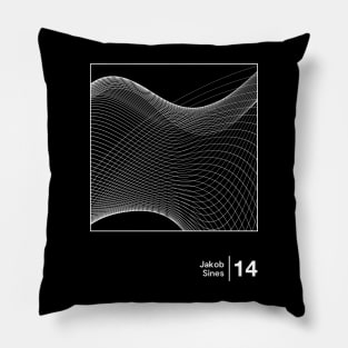 Sines - Minimalist Style Graphic Design Pillow