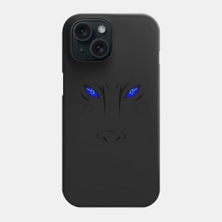 Dark Blue Eyes Dragon Phone Case