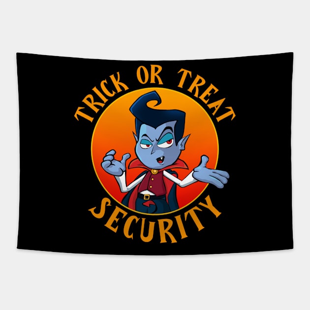 Halloween Trick or Treat Security Tapestry by Ashley-Bee