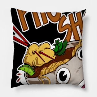 Pho Sho - Cartoon Pho Vietnamese Soup Bowl Pillow