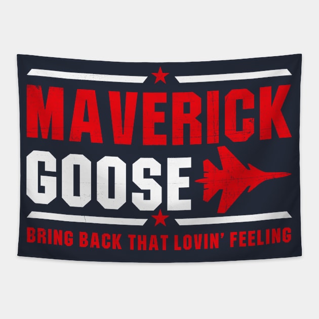 Maverick Goose Dks Tapestry by Alema Art