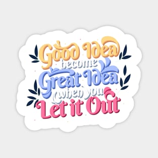 Good Idea Quote Magnet