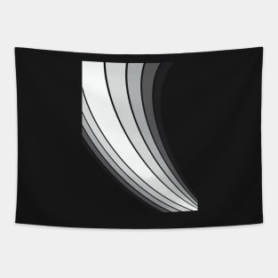 Stripes abstract white Art Tapestry