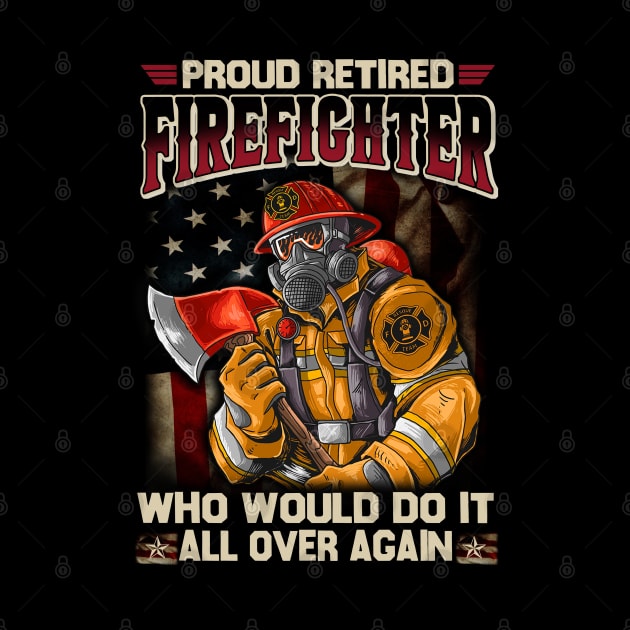 Proud Retired Firefighter Who Would Do It All Over Again by cyberpunk art