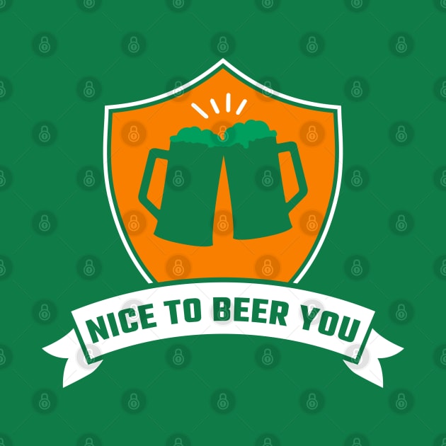 State Patty's Day Shirt - Nice To Beer You by sheepmerch