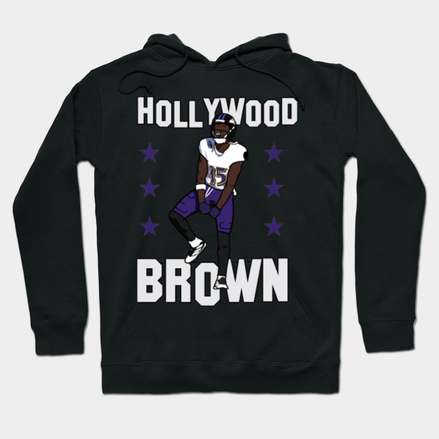 Marquise Hollywood Brown Baltimore Ravens Nfl Hoodie Teepublic