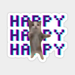 Happy Cat Meme Magnet