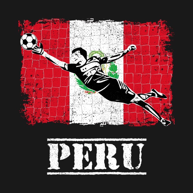 Peru Soccer Goalie Goal Keeper Shirt by zeno27