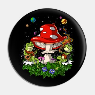 Psychedelic Bufo Alvarius Toads Pin