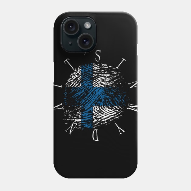 It's In My Dna Finland flag Distressed Finnish Gift Phone Case by Grabitees