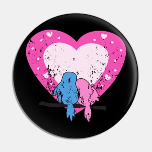 Retro Vintage Grunge Valentine's Day Pin