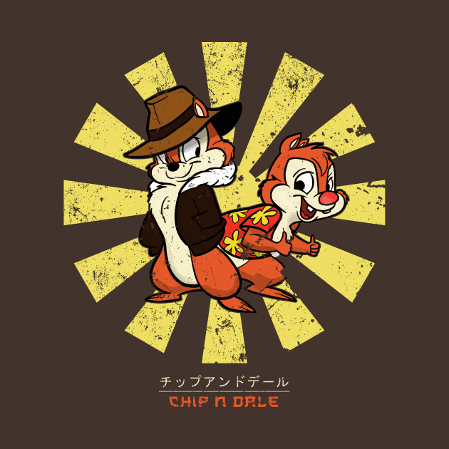 Chip N Dale Retro Japanese by Nova5