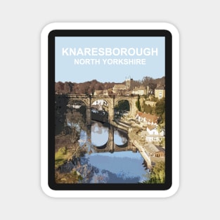 Knaresborough, North Yorkshire. Travel poster Magnet