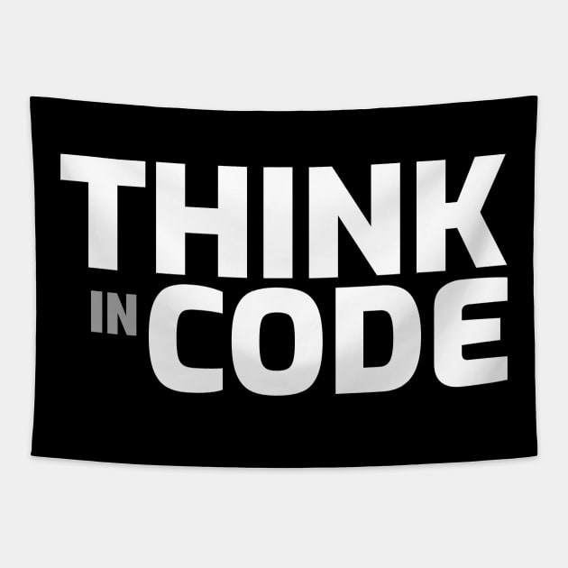 Think in Code - Programmer Tapestry by Cyber Club Tees