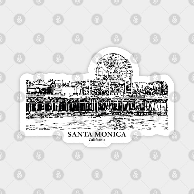 Santa Monica - California Magnet by Lakeric