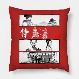 manga samurai Pillow