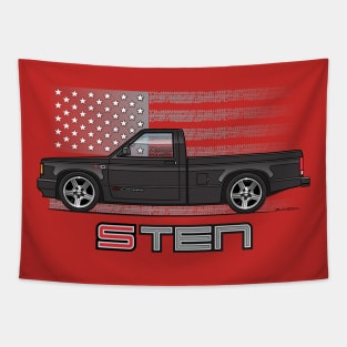 USA Black 2 Tapestry