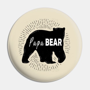 Papa bear fathers day gift Pin