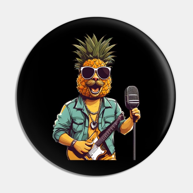 Pineapple Singer Pin by Merchweaver