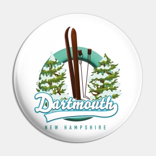Dartmouth new hampshire ski logo Pin