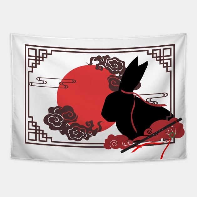 Xian Xian bunny Tapestry by Petites Choses