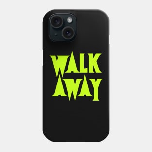 Walk Away - Spike Logo Green Block Phone Case