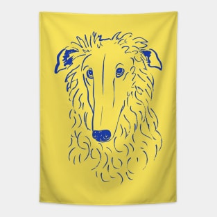 Borzoi (Yellow and Blue) Tapestry