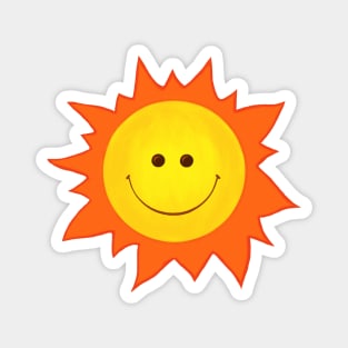 Cute Happy Smiling Sun Magnet