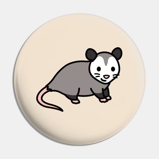 Opossum Pin by littlemandyart