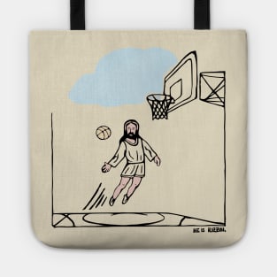 jesus basketball Tote