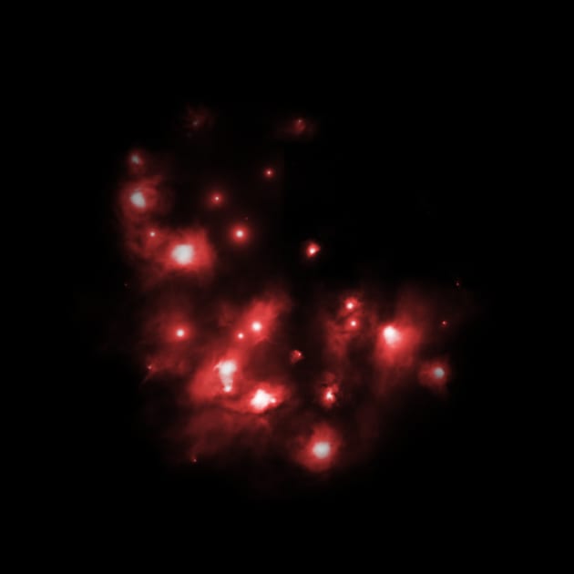 Red starry explosion by Alexmelas