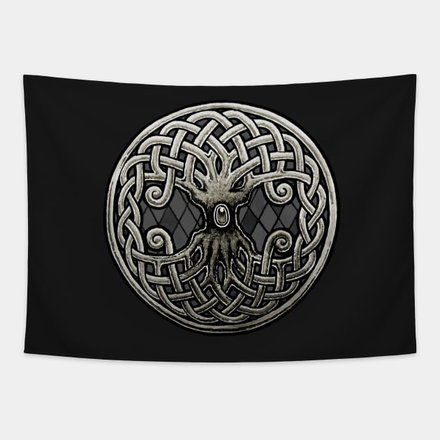 Yggdrasil Celtic Viking World Tree of Life Tapestry by Roberto Jaras Lira