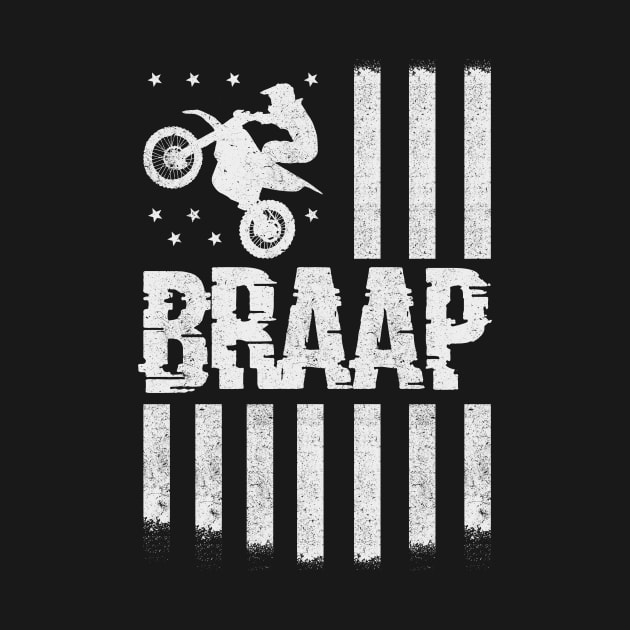 Dirt Braap With Flag by mintipap