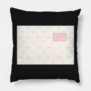 Back to School Girly Pastel Coquette Floral Pattern for notebooks Pillow