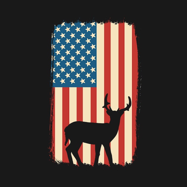 American Flag Patriotic Deer Hunter Archer Patriot by amango