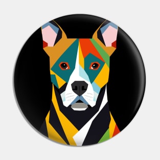 Portrait of Pitbull Pin