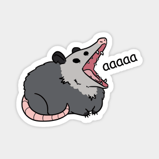 possum screm (black text) Magnet